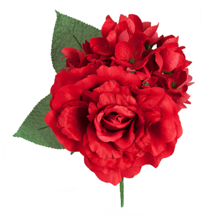 Ramillete De Flor Flamenca - Adorno Decorativo, Aprox. 120 X 90 Mm, Para Complementos Y Manualidades