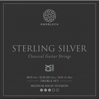 25789 Knobloch Sterling Silver CX Carbon Treble Set Tensión Media-Fuerte