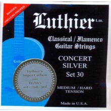 27926 Luthier Concert Silver SET 30 Súper Carbón Guitarra Clásica. Tensión Media/Fuerte 