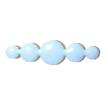 Flamenco Pin Enameled smooth balls in sky blue 45 mm