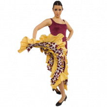 Vestido flamenca con 6 volantes E4503