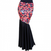 Falda flamenca con canesú en diagonal EF036