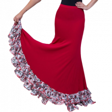 Flamenco skirt with two ruffles EF251