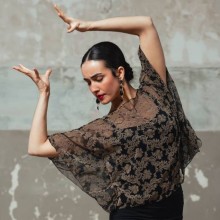 Top Eleganza Tul Elástico Estampado