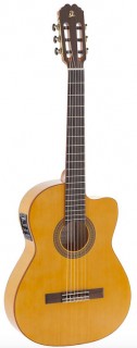 32584 Guitarra Flamenca Admira Triana Electrificada Fihsman Cutaway 