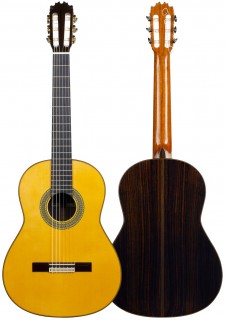 27511 Y-8N Antonio de Toledo Guitarra flamenca Negra Palosanto