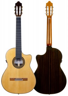 CAMPS FLAMENCA NEGRA MODELO FL-11-C FLEX-BI CUTAWAY ELECTRIFICADA 