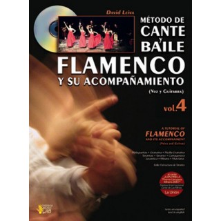 19596 David Leiva - Métdo de cante y baile flamenco y su acompañamiento. Voz y guitarra Vol 4 (Libro+CD)