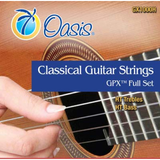 24998 Cuerdas Oasis Classical Guitar Strings Plus + GPX TM Full Set Tensión Alta