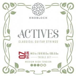25771 Knobloch Actives QZ Nylon Treble Set Tensión Media-Fuerte