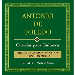31921 Juego Cuerdas Antonio de Toledo Tension Media Carbono y Nylon