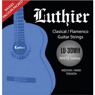 32306 Luthier 30 White Clásica LU-30WH Tensión Media/Fuerte 