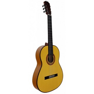 33307 JR-7B Antonio de Toledo Guitarra Flamenca gama José Rincón Blanca con EQ DOUBLE OS1