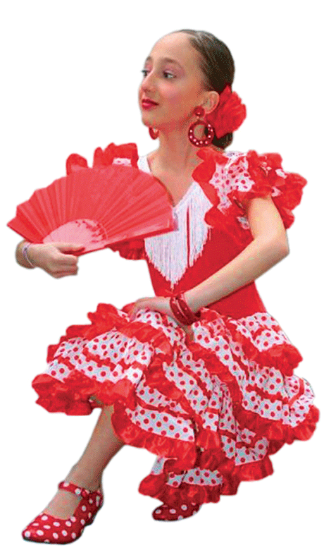 El Flamenco Vive | flamenca niña con volantes | Spain