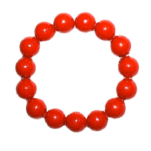 067149 Pulsera Flamenco de una fila de bolas