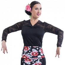  Cuerpo flamenco con transparencia en hombros y espalda E4735
