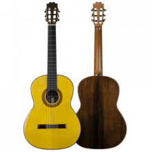 24966 1A Antonio de Toledo Guitarra Flamenca Negra Palo Santo de Madagascar 