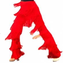 Pantalón Flamenco largo con fleco E4768