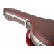 33297 C230.015R Estuche de guitarra Cibeles de ABS Color Rojo Cuadritos Rojo/Gris