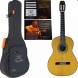 34725 Antonio de Toledo - Modelo Tomatito Andalucía Guitarra Flamenca Blanca con tapa torrefactada acabado natural