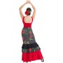 Falda estampada ajustada 2 volantes grandes EF346