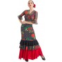 Falda estampada ajustada 2 volantes grandes EF346