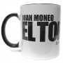 Taza de ceramica de Juan Moneo El Torta asa en negro