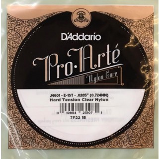 14139 Cuerda 1ª D'Addario Tensión Fuerte Guitarra Clásica J-4601