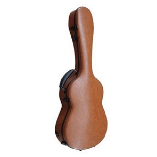 25025 C200.010FG-MO Cibeles Estuche de guitarra Clasica y Flamenca de fibra y cuero marron oscuro