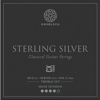 25790 Knobloch Sterling Silver CX Carbon Treble Set Tensión Fuerte