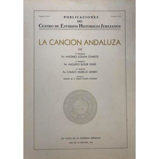 31059 La Canción Andaluza Vol 3 - Antonio Losada Campos / Augusto Butler Genis / Camilo Murillo Jenero