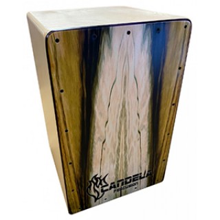 31817 Cajón Candela Custom con cuerpo de abedul y tapa de fresnooOlivo con amaranto y doble afinación C721.703