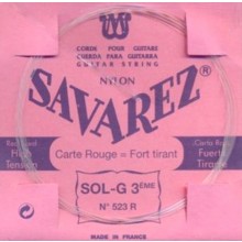25587 Savarez Cuerda 3 Carta Roja 523R HT