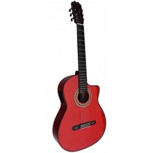 33305 ATF-17BRE Antonio de Toledo Guitarra Flamenca de Cipres Roja con Cutaway y PREVIO FISHMAN PSY-301