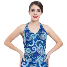 Camiseta para mujer baile flamenco con escote pico E4550