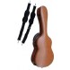 25025 C200.010FG-MO Cibeles Estuche de guitarra Clasica y Flamenca de fibra y cuero marron oscuro