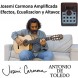 34726 Antonio de Toledo - Modelo Josemí Carmona Guitarra Flamenca Blanca con Cutaway y Previo con efectos y ecualizacíon