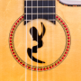 Detalle boca Guitarra Flamenca Artesanal Manuel Rodríguez FF CUT