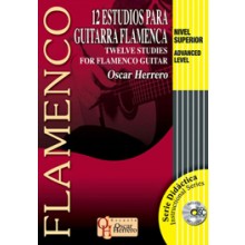 17278 Oscar Herrero - 12 Estudios para guitarra flamenca. Nivel superior