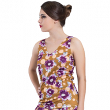 Camiseta ajustada de tirantes con escote redondo E4558