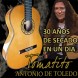 34725 Antonio de Toledo - Modelo Tomatito Andalucía Guitarra Flamenca Blanca con tapa torrefactada acabado natural
