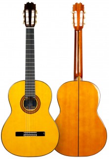 Guitarra Flamenca artesanal Antonio de Toledo modelo ATF-270 blanca