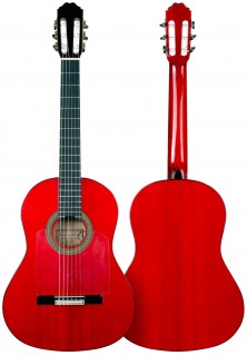 GUITARRA FLAMENCA GUILLERMO CONDE Roja