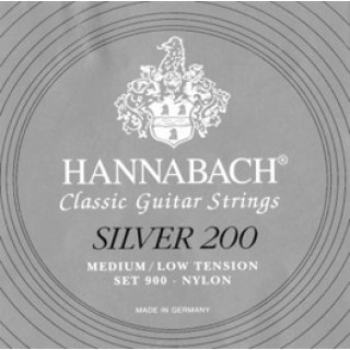 20880 Hannabach Silver 200. SET 900 Tensión Medium/Low