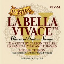 25731 La Bella Vivace Fluorocarbon classical guitar strings - Medium Tension
