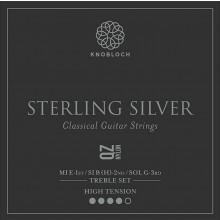 25793 Knobloch Sterling Silver QZ Nylon Treble Set Tensión Fuerte