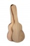 Estuche de madera artesano "Marrón con relieve" para guitarra flamenca o clásica