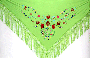 Pico verde-bordado multicolor