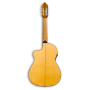 Trasera guitarra flamenca electroacústica cutaway sicomoro 131 Azahar