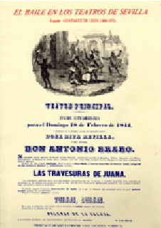 19182. El baile en los teatros de Sevilla.